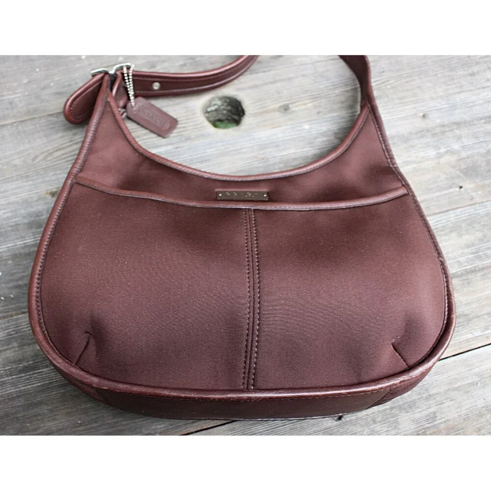 Coach Vintage - Ergo Neo Pocket Zip in Mahogany + Nickel Hardware, Mexico 1998
